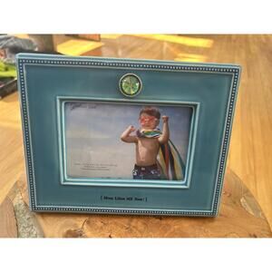 Grasslands Road Turquoise Ceramic Picture Frame 4x6